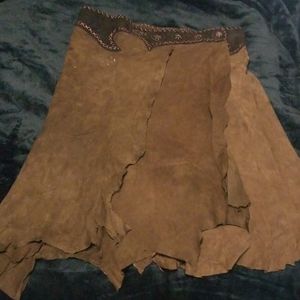 Adjustable Leather Skirt